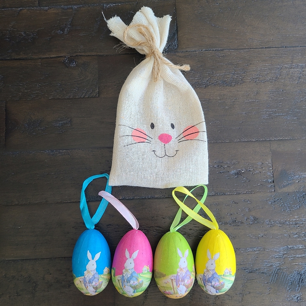 🐰 🐇 🐰 Vintage Rabbit Easter Egg Ornaments